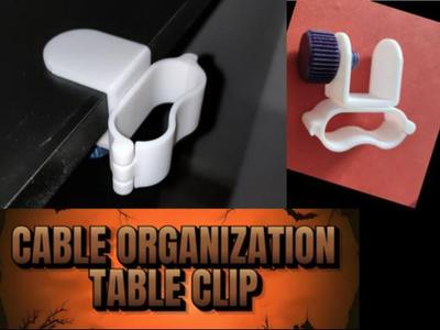Cable organization table clip