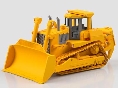 Caterpillar D10 Bulldozer Fully 3D printable model
