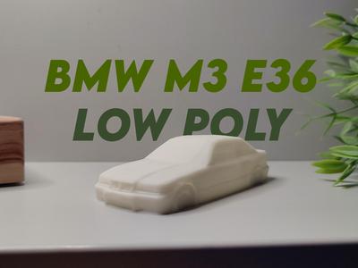 BMW M3 E36 Low Poly
