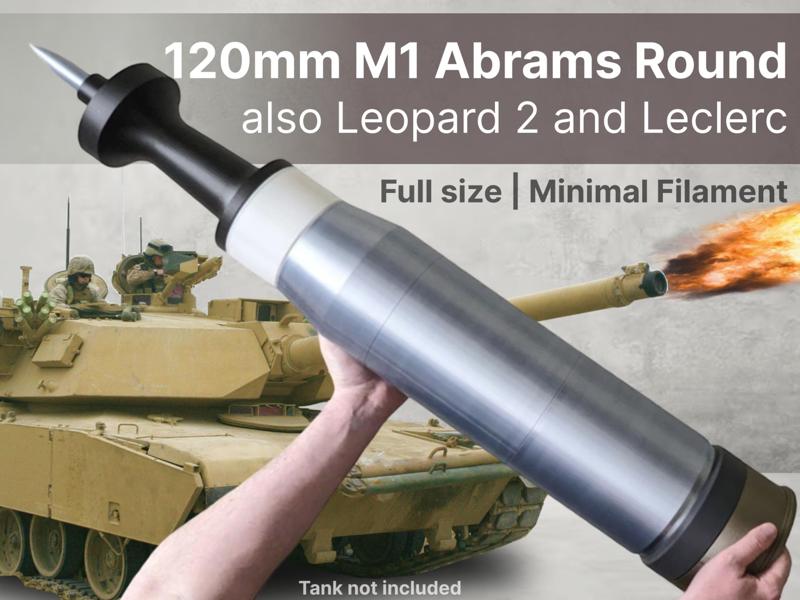 M1 Abrams Tank's Mighty 120mm Round | Full Size