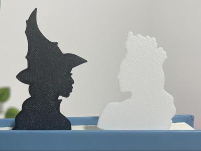 Wicked - Elphaba and Glinda - Bookmarks