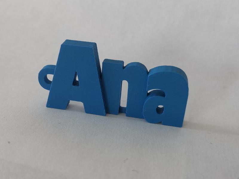 Ana Keychain Name Tag