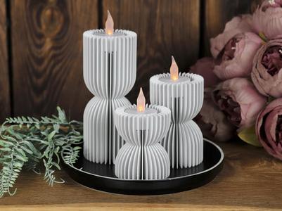 Pillars of Light 2: Hourglass Tealight Holder Set