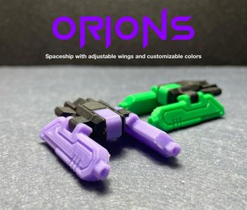 Spaceship - Assembly Toy - Adjustable Wings