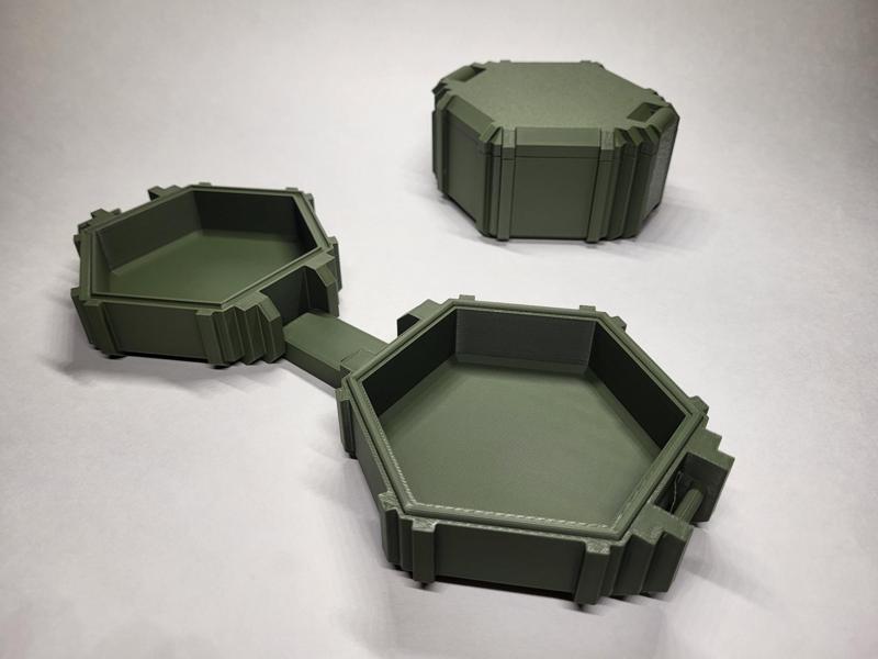 MilHex - Box tough rugged print in place container