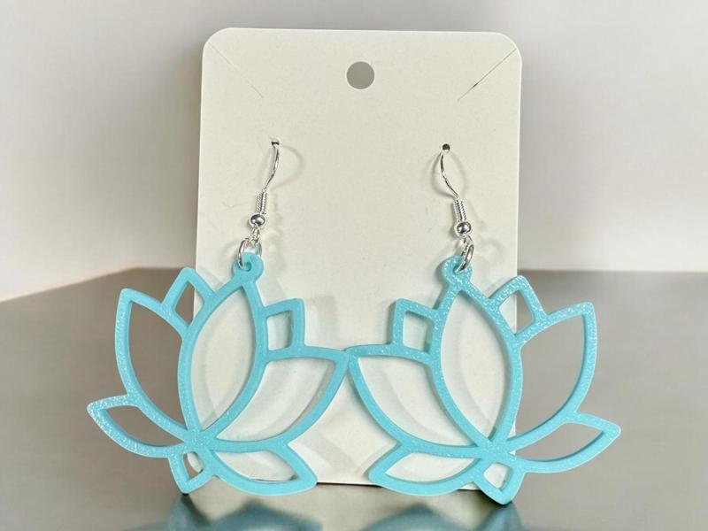 Lotus Flower Earrings