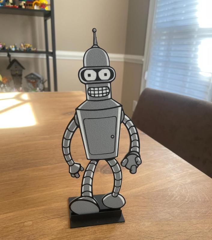 Bender Display / 3 color / Futurama / Wall Art