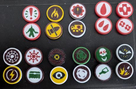 Colorful Necromunda Token set
