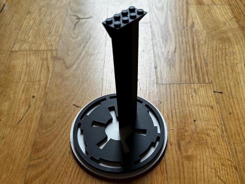 Tall Bricks Star Wars Display Stand - Empire Logo