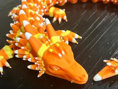 Candy Corn Dragon Halloween