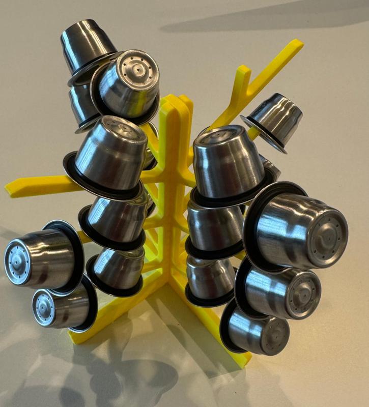 Drying stand for Nespresso capsules
