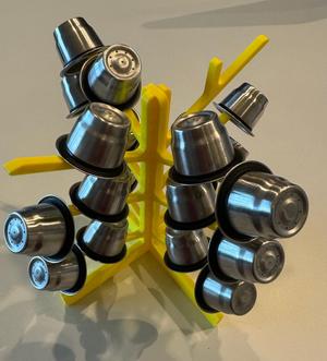 Drying stand for Nespresso capsules
