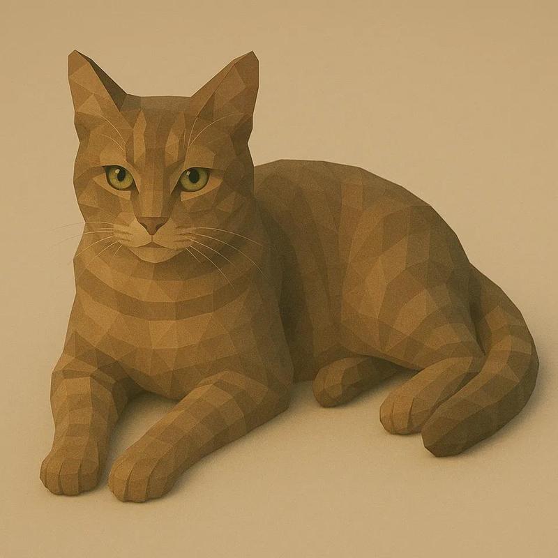 CAT LOW POLY V2   