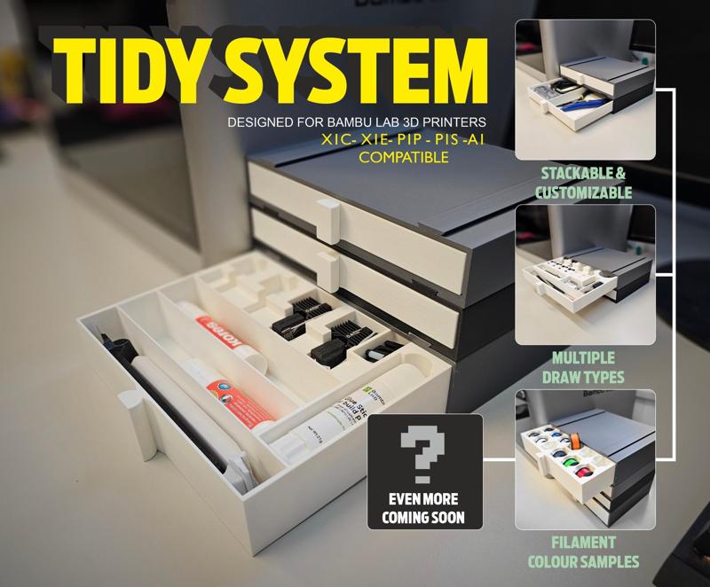 Tidy System Customizable Stackable Box 