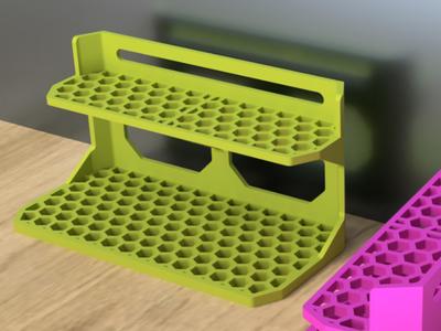2 Tier Shelf & Tool Rack - Engineered Strength