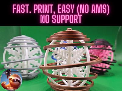 Christmas spiral ornament - 3D
