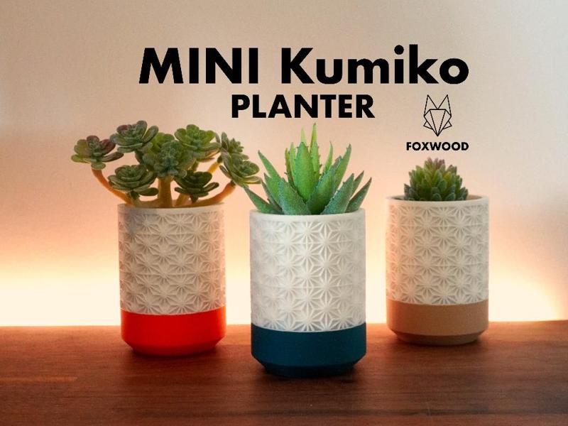 Mini Kumiko Planter - Medium - Foxwood