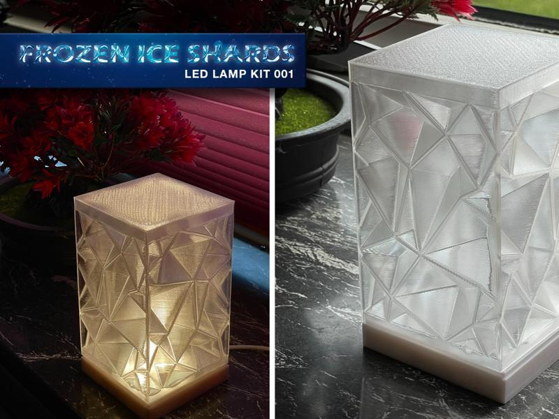 Frozen Ice Shards Lamp for LED Kit 001 (vase mode)