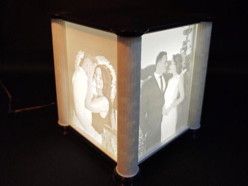 Lithophane Box – Athena's Lantern (120x160mm)