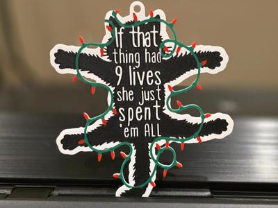 Christmas Vacation - Fried Cat Ornament