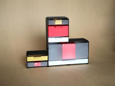 Vase Mode Modular SHELVES & DRAWERS (Fast Print)
