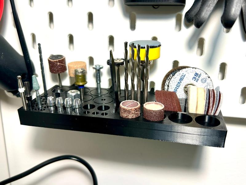 Rotary mini-tool (Dremel type) for IKEA SKADIS