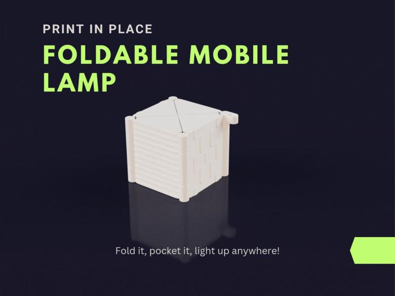 Foldable Mobile Lamp - Print In Place