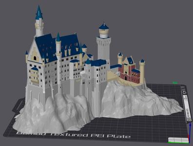 Neuschwanstein Castle Painted