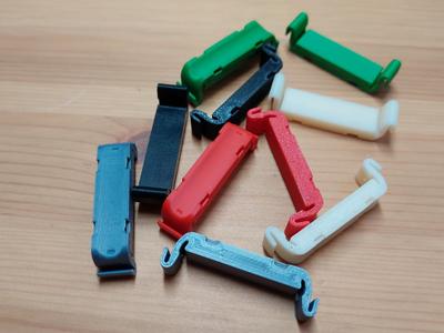 DIN rail ziptie cable organizer