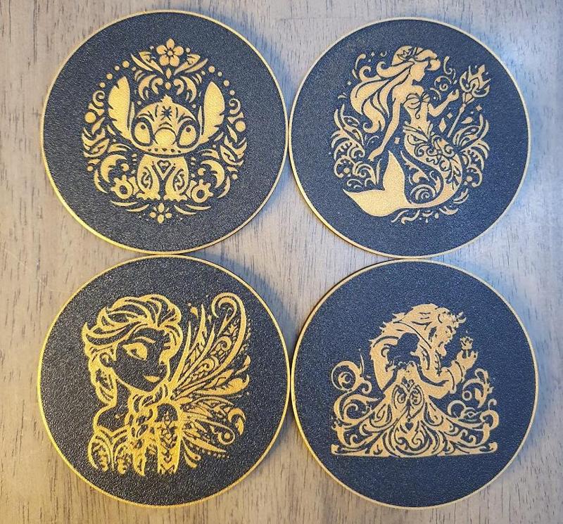 Disney Mandala Coaster Set 2