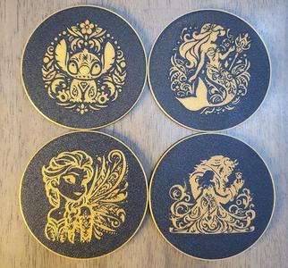 Disney Mandala Coaster Set 2