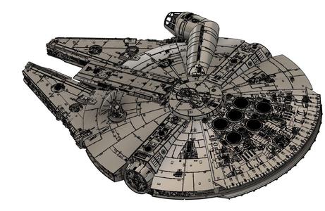 MILLENNIUM FALCON 5 FOOT  REPLICA KIT SET