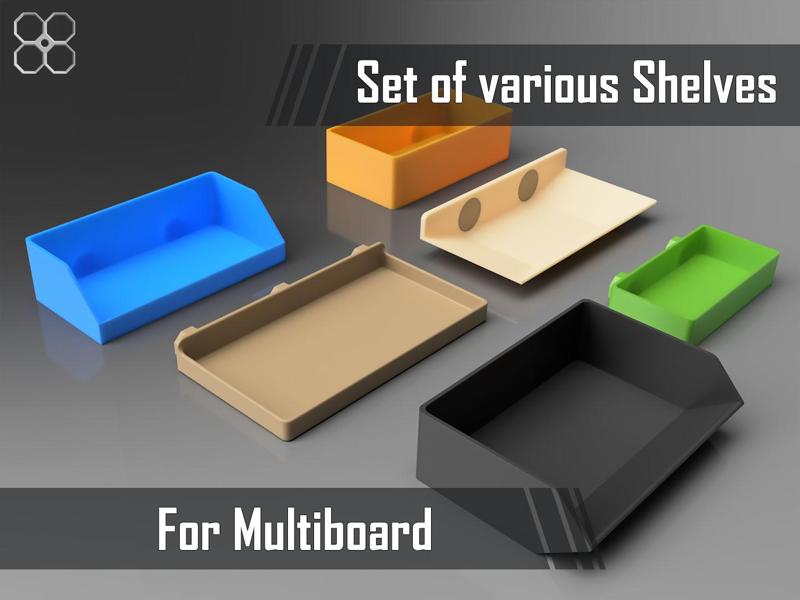 Set of various Shelves for Multiboard