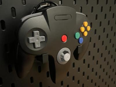Ikea Skadis N64 Controller Holder