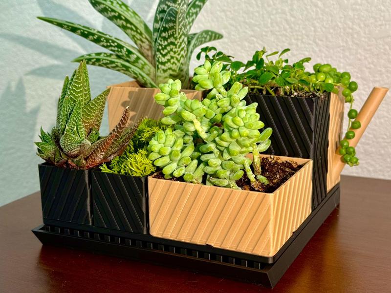 Gridfinity Modular Planter - A1 Mini Edition