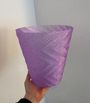 Contemporary Twisted Rubbish Bin - Trash Can
