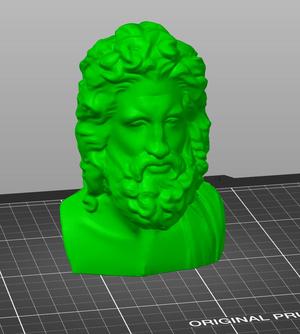 Zeus bust Greek god