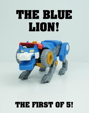 Fully Transformable Blue Lion VOLTRON! (No Need for AMS, Supports!)