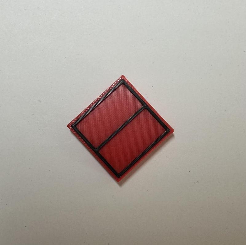Militärisches Symbol Aufklärer Rot (ohne Einheitsgröße)