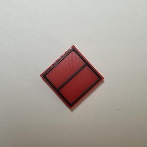 Militärisches Symbol Aufklärer Rot (ohne Einheitsgröße)