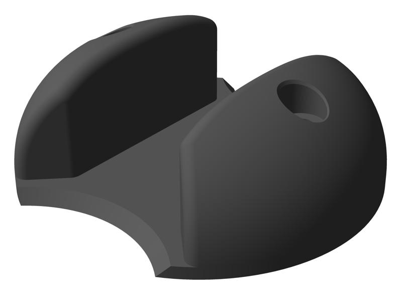 Low guide shoe for side sectional door for garage door