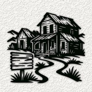haunted ghost town 1 wall art home decor
