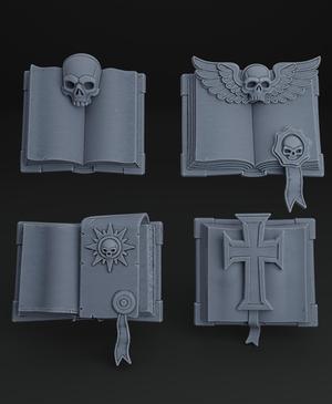 Ornamental Relic Books - Tabletop wargames props + Free Dragon Skull Warhammer