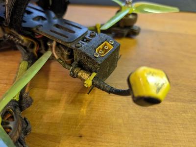 TBS Source One V5 Antenna and XT60 mount "Backpack"
