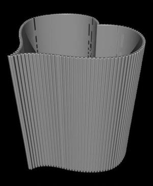Straight heart Vase.stl