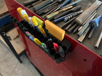 Pen and Marker Holder with Magnets