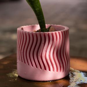 Modern Wave Planter | PLANTER STL | plant pot