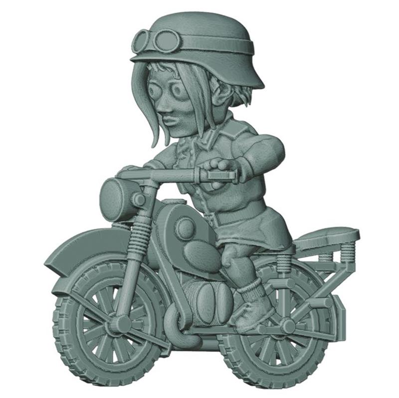 ToonKrieg German Female on bike