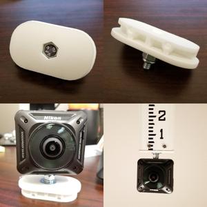 Survey Level Rod Camera Mount