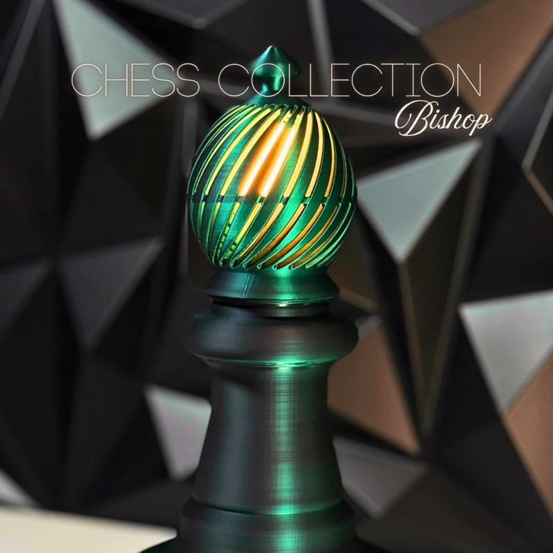 Chess Inspired Lamp - Bishop Edition